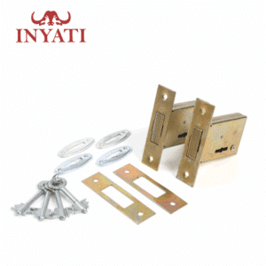 Gate Lock 5 Lever Laudon Type Keyed Alike 2 Pack Inyati Blister Packed