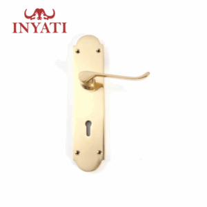 Handle Key Way Brass Plated 8" Victorian Scroll Inyati Blister Packed
