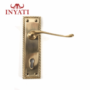 Handle Key Way Brass Plated 6" Georgian Inyati Blister Packed