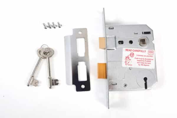 Lock Body 3 Lever 57mm Backset Chrome Plated Inyati Sabs