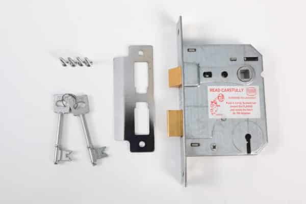 Lock Body 4 Lever 57mm Backset Chrome Plated Inyati Sabs