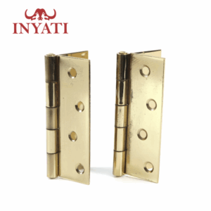 Hinge Butt 100x75 Ball Bearing Brass Plated 2pc Inyati