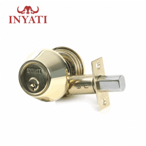Deadbolt Double Cylinder Polished Brass Inyati Kb-kt1t