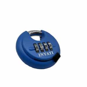 Padlock 70mm Discus Combination Blue Recodeable Inyati Blister Packed
