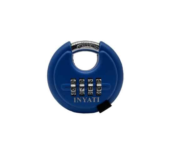 Padlock 70mm Discus Combination Blue Recodeable Inyati Blister Packed - Image 2