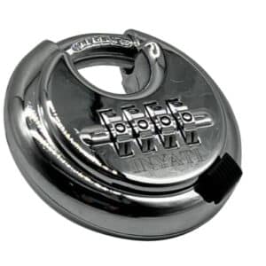 Padlock 70mm Discus Combination Silver Recodeable Inyati Blister Packed